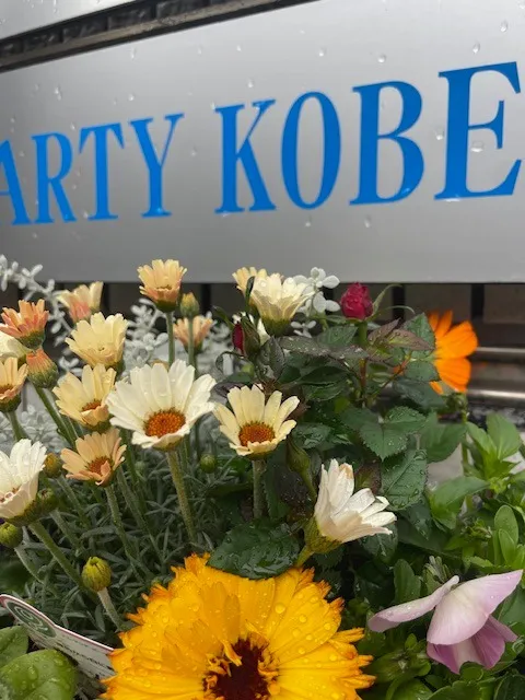 一足早いお出迎え用のお花達が入社です♪